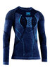 X-BIONIC MEN Merino Shirt LG SL dark ocean/sky blue S