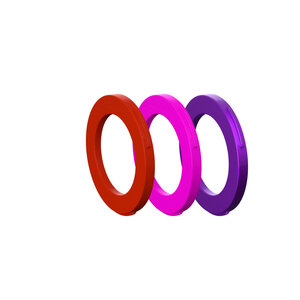 MAGURA Blenden-Kit , 4 Kolben Zange, ab MJ2015 (purple, rot, neonpink) (VE = 12 Stück)