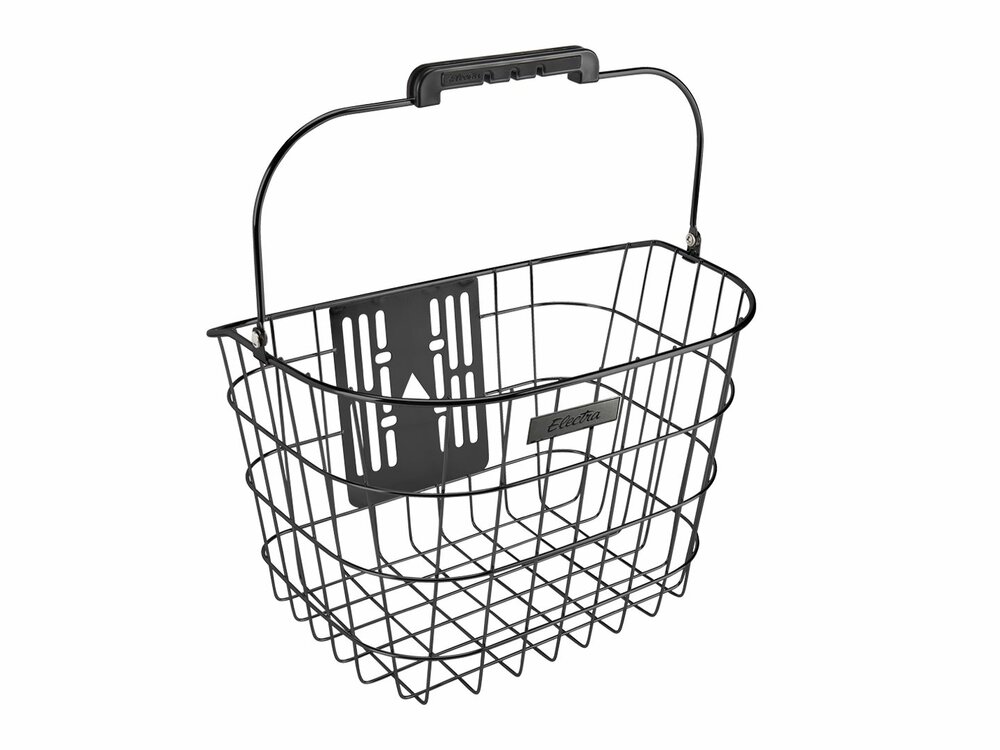 Electra Basket Stainless Wire QR Black Front