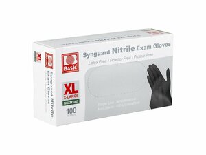 Unbekannt Glove Basic Synguard Nitrile X-Large Black 100/Box