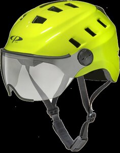 CP Bike CHIMO Helmet visor clear fluo yellow shiny S/M