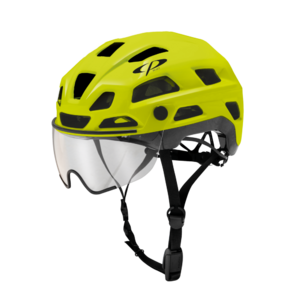 CP Bike CYLITE Helmet visor clear fluo yellow/black shiny L/XL
