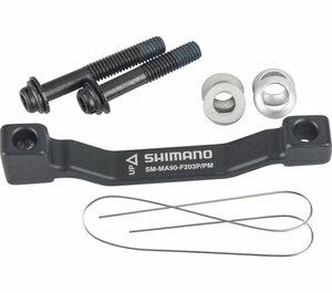 Shimano Adapter SM-MA90 Postmount 180> Postmount 203 mm mit Schrauben Box