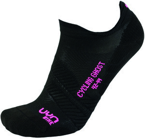 UYN Lady Cycling Ghost Socks black / pink fluo 35-36