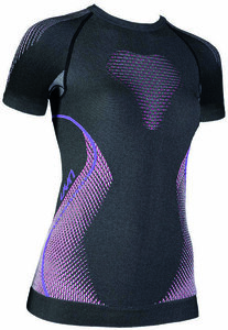 UYN Lady Evolutyon Multisport Shirt anthracite melange / raspberry / purple XS