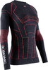 X-BIONIC Men Moto Energizer 4.0 Shirt LG SL opal black/signal red M