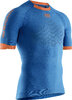 X-BIONIC MEN The Trick 4.0 Running Shirt SH SL teal blue/kurkuma orange M
