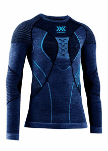 X-BIONIC MEN Merino Shirt LG SL dark ocean/sky blue XXL