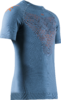 X-BIONIC MEN Twyce Run Shirt SH SL mineral blue/orange M